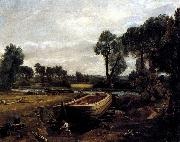 John Constable Boat-Building on the Stour oil painting reproduction